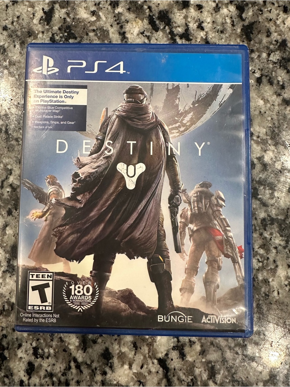 Sony PS4 Destiny Video Game - Blue Case and Sci‑Fi Cover